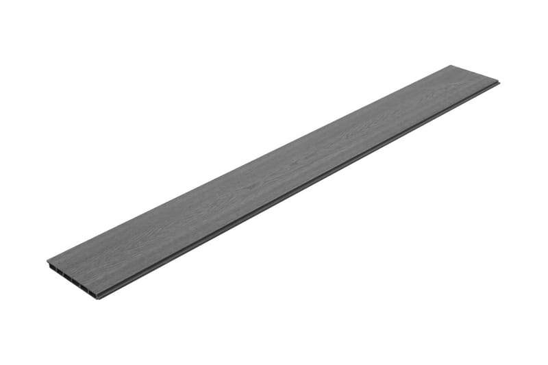 Staketbrädor reserv 9 st WPC 170 cm grå - Grå - Staketstolpar