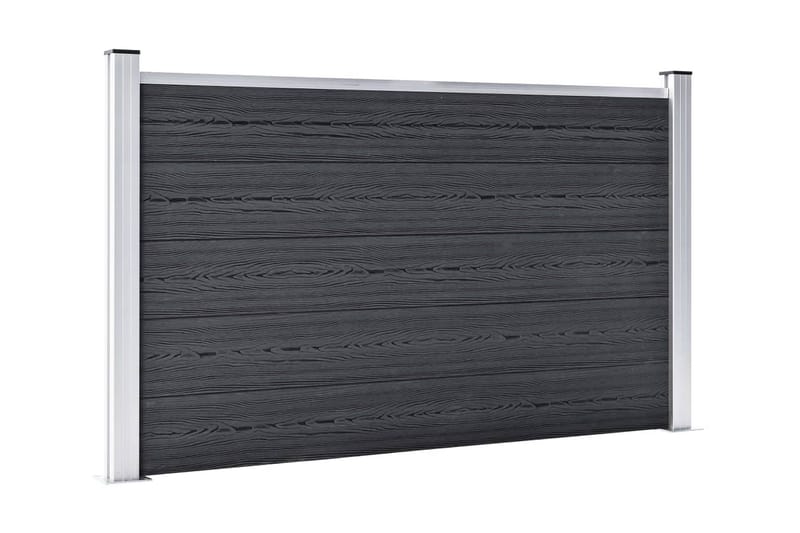 Staketpanel WPC 180x105 cm grå - Grå - Trästaket