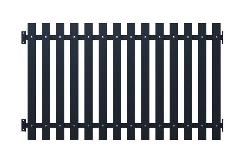 Staketpanel antracit 170,5x150 cm pulverlackerat stål - Grå - Hus & renovering - Insynsskydd & inhägnad - Staket