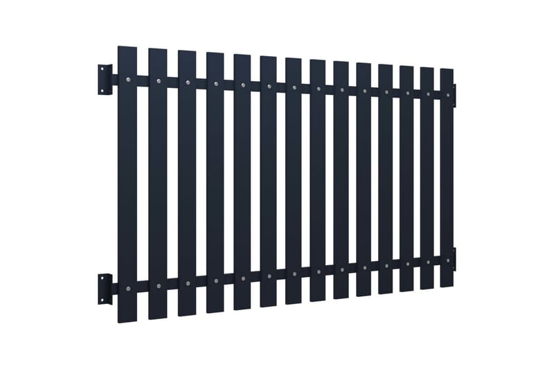 Staketpanel antracit 170,5x75 cm pulverlackerat stål - Antracit - Hus & renovering - Insynsskydd & inhägnad - Staket