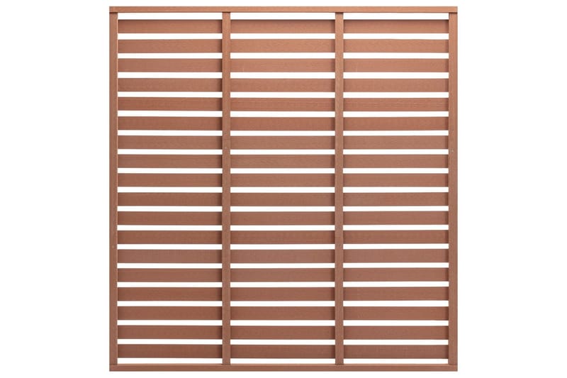 Staketpanel WPC 180x180 cm brun - Brun - Hus & renovering - Insynsskydd & inhägnad - Staket