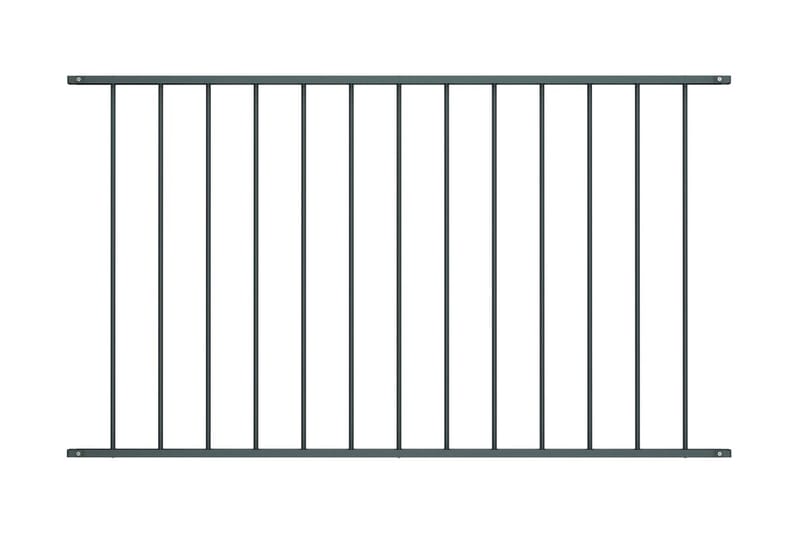 Staketpanel pulverlackerat stål 1,7x1 m antracit - Antracit - Hus & renovering - Insynsskydd & inhägnad - Staket