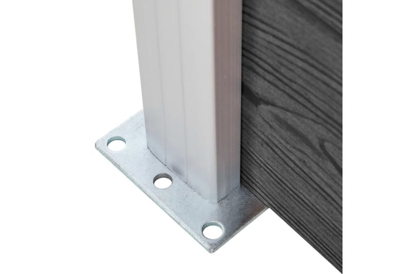 Staketpaneler WPC 1830x(105-186) cm svart - Svart - Hus & renovering - Insynsskydd & inhägnad - Staket
