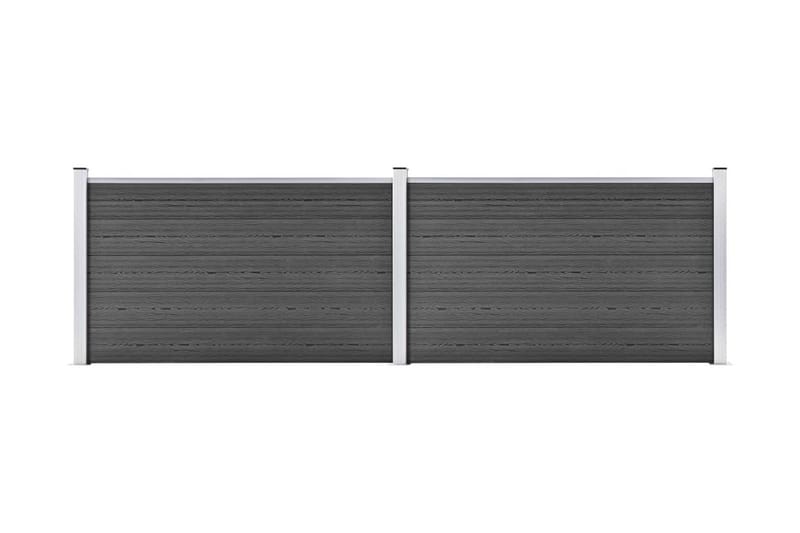 Staketpaneler WPC 353x105 cm svart - Svart - Hus & renovering - Insynsskydd & inhägnad - Staket