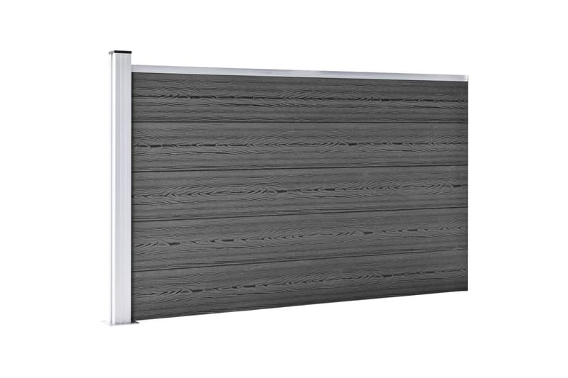 Staketpaneler WPC 353x105 cm svart - Svart - Hus & renovering - Insynsskydd & inhägnad - Staket