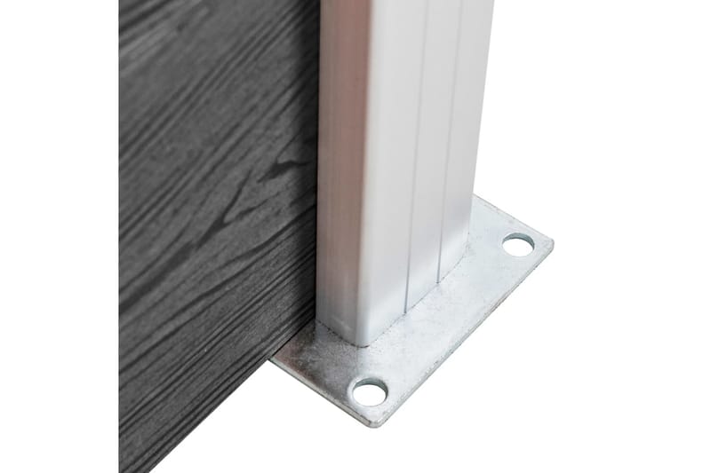 Staketpaneler WPC 353x105 cm svart - Svart - Hus & renovering - Insynsskydd & inhägnad - Staket