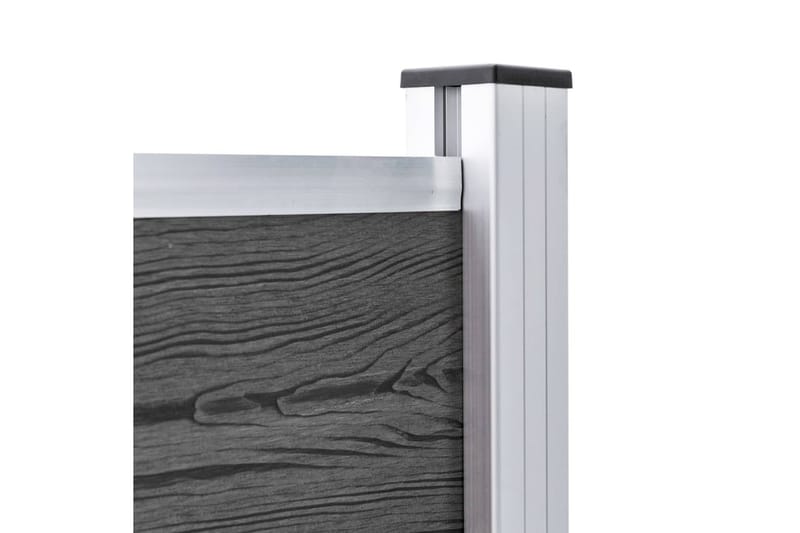 Staketpaneler WPC 353x105 cm svart - Svart - Hus & renovering - Insynsskydd & inhägnad - Staket