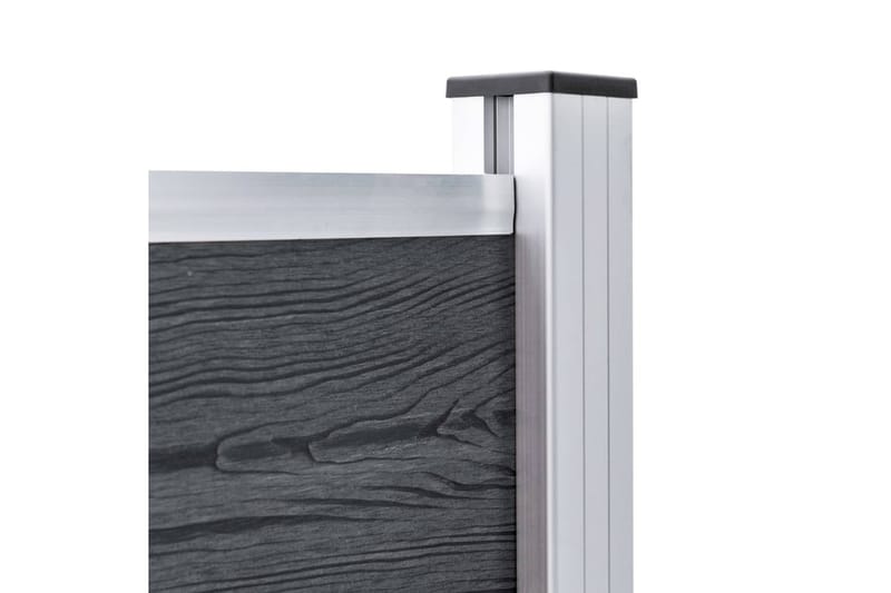 Staketstolpar 2 st aluminium 185 cm - Silver - Hus & renovering - Insynsskydd & inhägnad - Staket