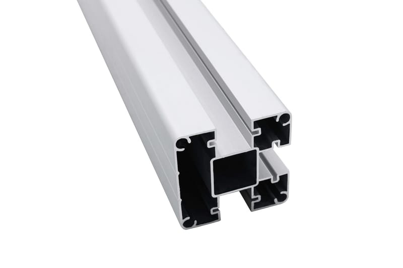 Staketstolpar 2 st aluminium 185 cm - Silver - Hus & renovering - Insynsskydd & inhägnad - Staket