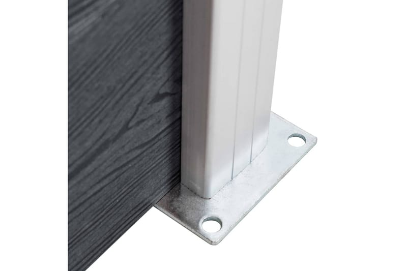 Staketstolpar 2 st aluminium 185 cm - Silver - Hus & renovering - Insynsskydd & inhägnad - Staket