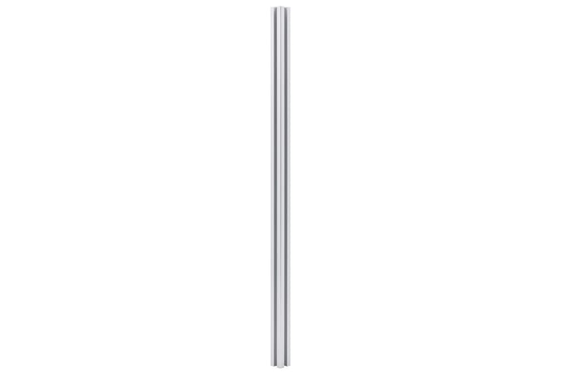 Staketstolpar 3 st aluminium 185 cm - Silver - Staketstolpar