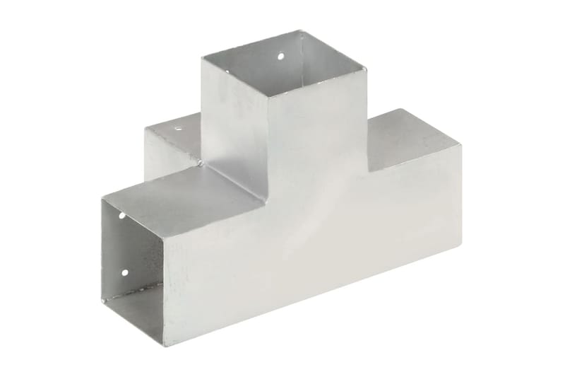 Stolpbeslag X-form galvaniserad metall 101x101 mm - Silver - Hus & renovering - Insynsskydd & inhägnad - Staket
