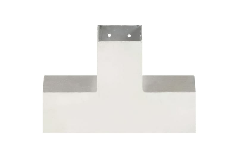 Stolpbeslag X-form galvaniserad metall 81x81 mm - Silver - Hus & renovering - Insynsskydd & inhägnad - Staket