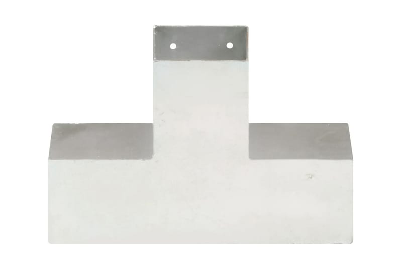 Stolpbeslag X-form galvaniserad metall 91x91 mm - Silver - Hus & renovering - Insynsskydd & inhägnad - Staket