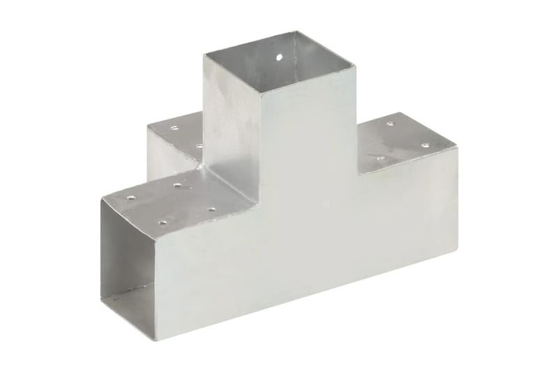 Stolpbeslag X-form galvaniserad metall 91x91 mm - Silver - Hus & renovering - Insynsskydd & inhägnad - Staket