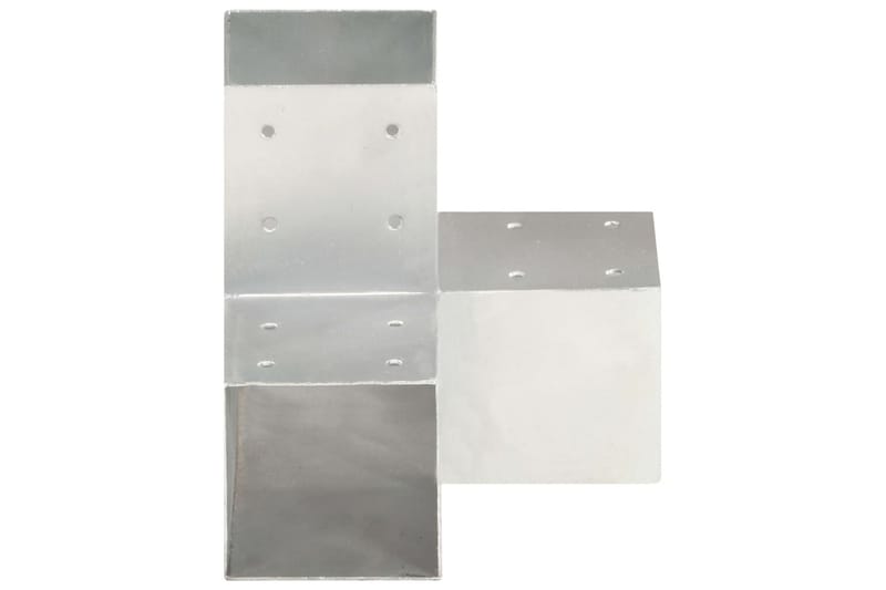 Stolpbeslag Y-form galvaniserad metall 91x91 mm - Silver - Hus & renovering - Insynsskydd & inhägnad - Staket