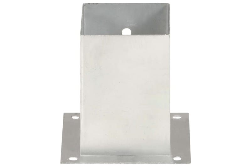 Stolpfot 4 st galvaniserad metall 101 mm - Silver - Hus & renovering - Insynsskydd & inhägnad - Staket
