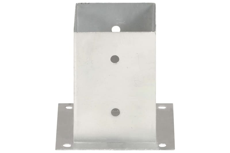 Stolpfot 4 st galvaniserad metall 101 mm - Silver - Hus & renovering - Insynsskydd & inhägnad - Staket