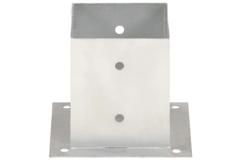 Stolpfot 4 st galvaniserad metall 121 mm - Silver - Hus & renovering - Insynsskydd & inhägnad - Staket