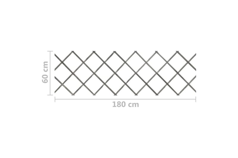 Spaljéstaket 5 st grå granträ 180x60 cm - Grå - Hus & renovering - Insynsskydd & inhägnad - Staket