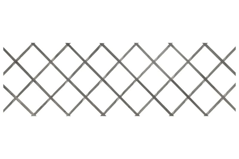 Spaljéstaket 5 st grå granträ 180x60 cm - Grå - Trästaket