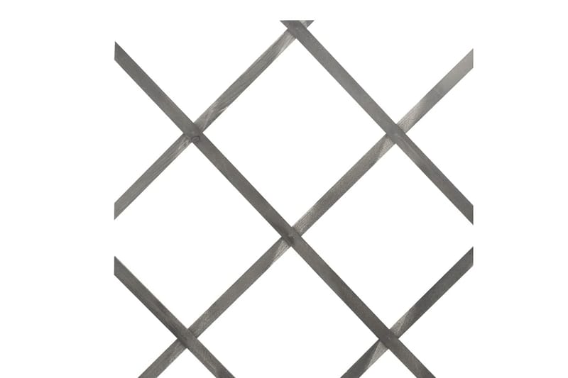Spaljéstaket 5 st grå granträ 180x60 cm - Grå - Trästaket