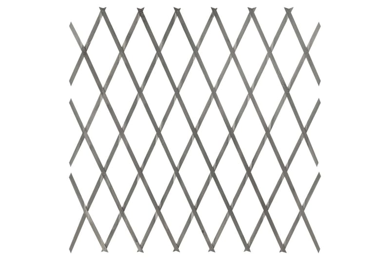 Spaljéstaket 5 st massivt grå granträ 180x80 cm - Grå - Trästaket