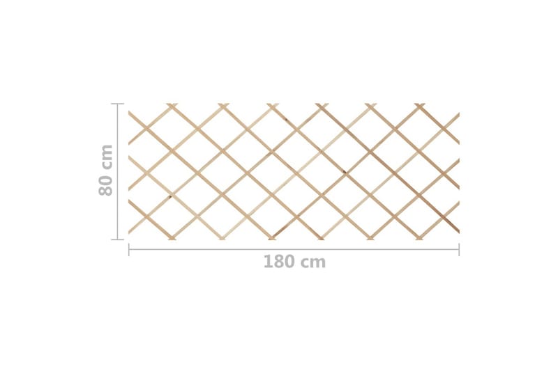 Spaljéstaket 5 st massivt granträ 180x80 cm - Brun - Hus & renovering - Insynsskydd & inhägnad - Staket