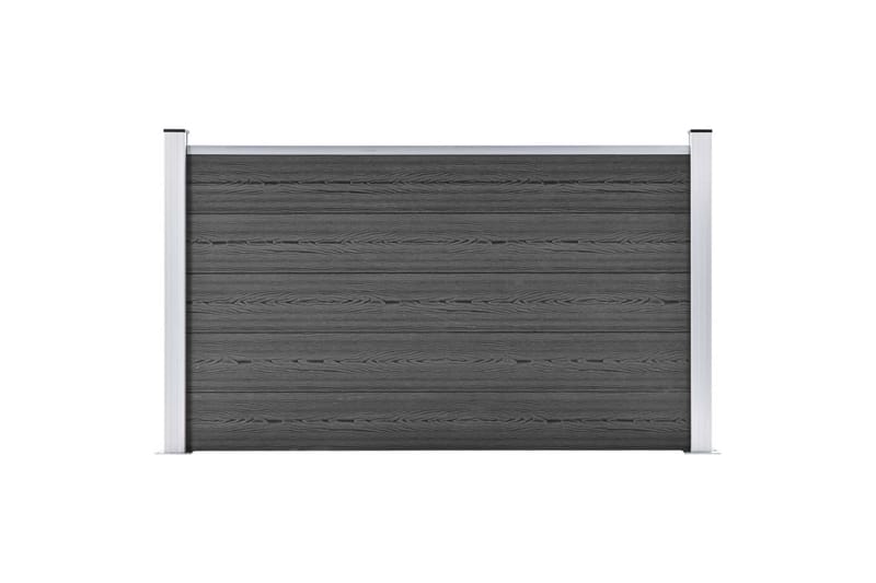 Staketpanel WPC 180x105 cm svart - Svart - Hus & renovering - Insynsskydd & inhägnad - Staket