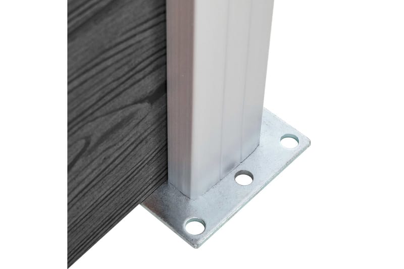 Staketpanel WPC 95x(105-180) cm svart - Svart - Hus & renovering - Insynsskydd & inhägnad - Staket