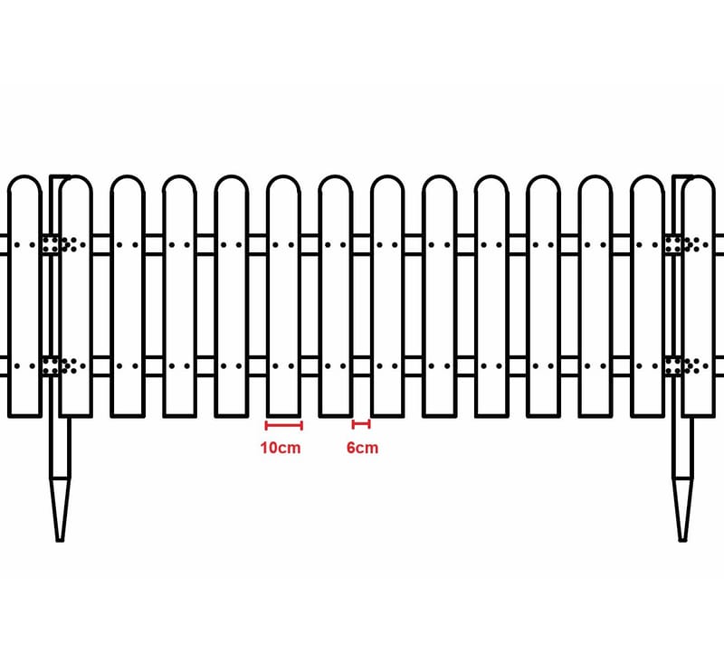 Trästaket | 200x100 cm | Vit | Magnus - Hus & renovering - Insynsskydd & inhägnad - Staket