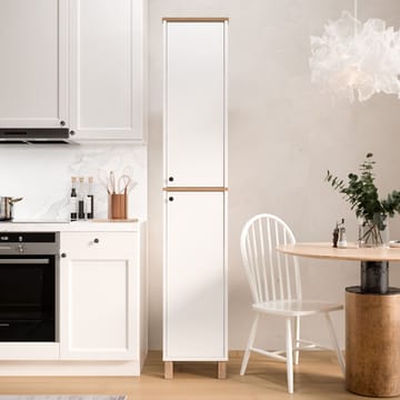 Avero Multifunktionsskåp 36x195,4x32 cm - Vitt och ek - Hus & renovering - Kök & bad - Kök & tvättstuga
