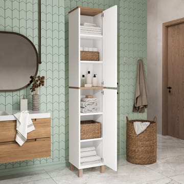 Avero Multifunktionsskåp 36x195,4x32 cm - Vitt och ek - Hus & renovering - Kök & bad - Kök & tvättstuga