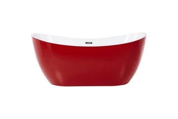 Badkar Antigua Röd/vit/silver, 75x150x72 cm - Röd/vit/silver, 75x150x72 cm - Hus & renovering - Kök & bad - Badrum - Badkar
