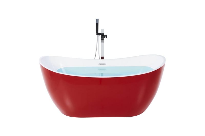 Badkar Antigua Röd/vit/silver, 75x150x72 cm, Röd/vit/silver, 75x150x72 cm