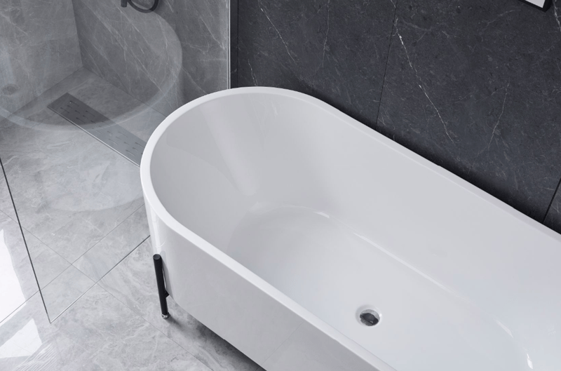 Badkar | 170x75 cm | Svarta fötter | Modern design - Hus & renovering - Kök & bad - Badrum - Badkar