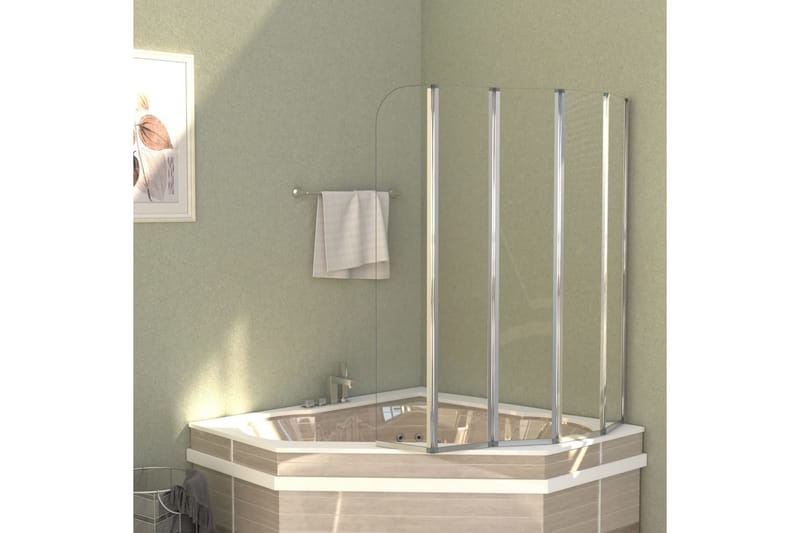 Badkarsvägg 120x140 cm härdat glas transparent - Hus & renovering - Kök & bad - Badrum - Duschar