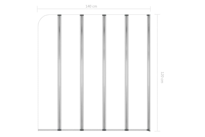 Badkarsvägg 120x140 cm härdat glas transparent - Hus & renovering - Kök & bad - Badrum - Duschar