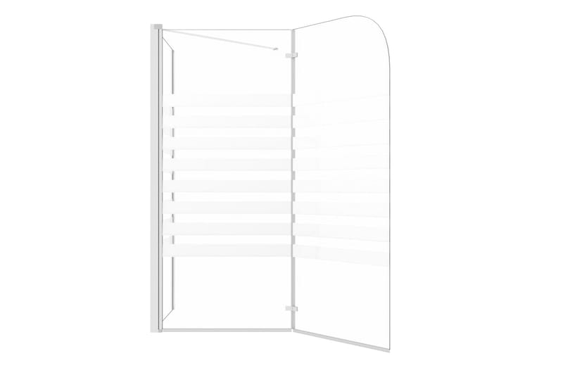 Badkarsvägg 120x68x130 cm härdat glas randig - Hus & renovering - Kök & bad - Badrum - Duschar