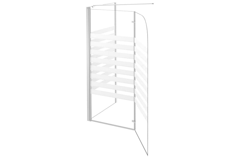 Badkarsvägg 120x68x130 cm härdat glas randig - Hus & renovering - Kök & bad - Badrum - Duschar