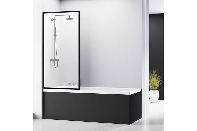 Badkarsvägg Bathlife Profil, Svart