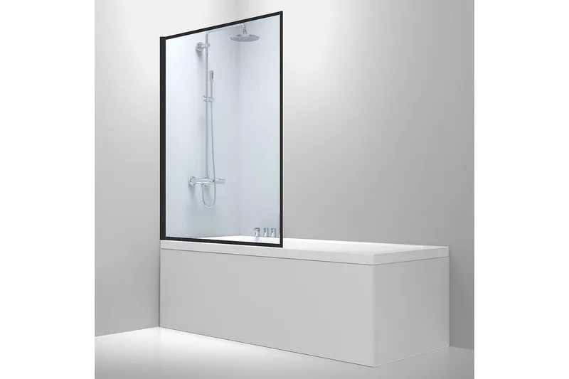 Badkarsvägg Bathlife Profil - Svart - Hus & renovering - Kök & bad - Badrum - Badkar