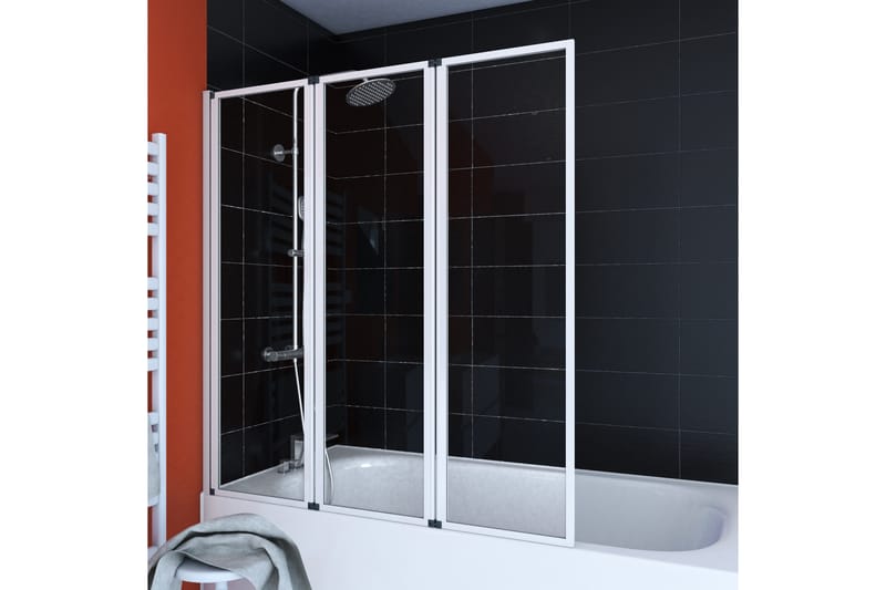 Knutby Badkarsvägg 125x143 cm - Vit - Hus & renovering - Kök & bad - Badrum - Duschar