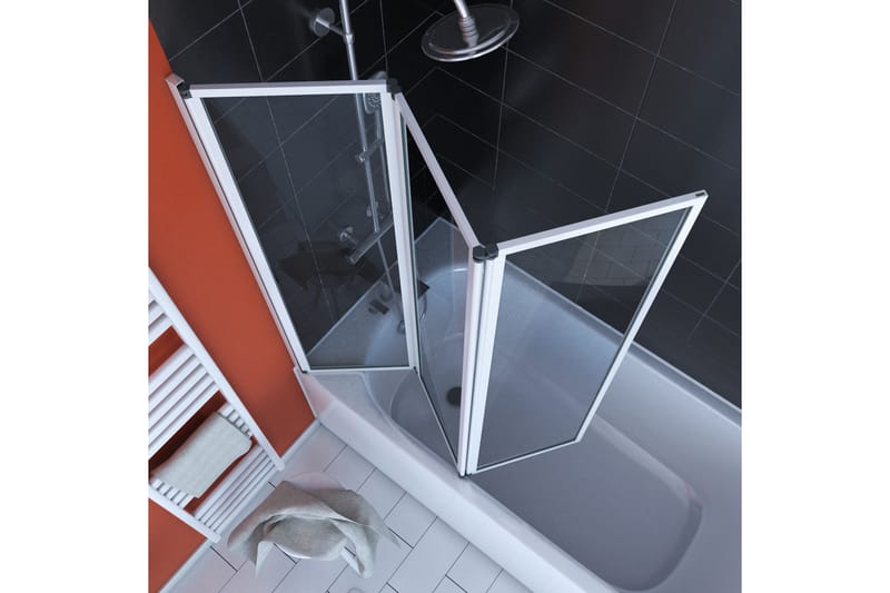 Knutby Badkarsvägg 125x143 cm - Vit - Hus & renovering - Kök & bad - Badrum - Duschar