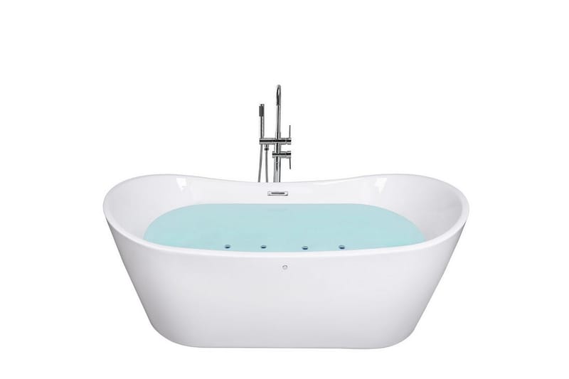 Bubbelbadkar fristående vit ANTIGUA, Vit