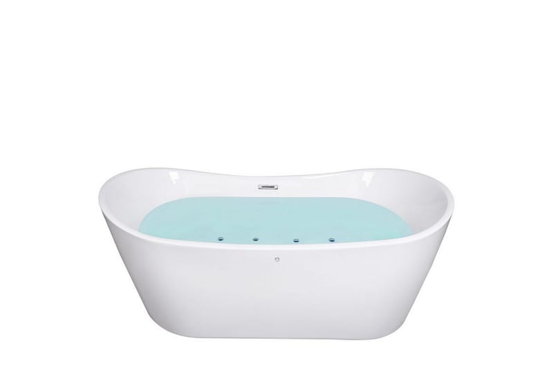 Bubbelbadkar fristående vit ANTIGUA - Vit - Hus & renovering - Kök & bad - Badrum - Badkar - Bubbelbadkar & massagebadkar
