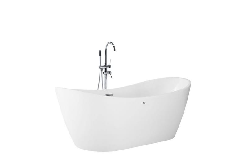 Bubbelbadkar fristående vit ANTIGUA - Vit - Hus & renovering - Kök & bad - Badrum - Badkar - Bubbelbadkar & massagebadkar