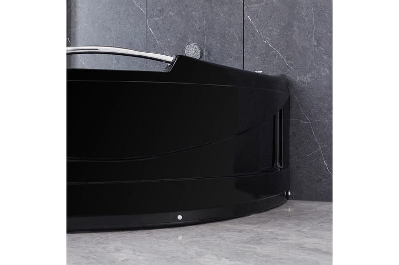 Bubbelbadkar Hörn 150x150cm Svart - Hus & renovering - Kök & bad - Badrum - Badkar - Bubbelbadkar & massagebadkar