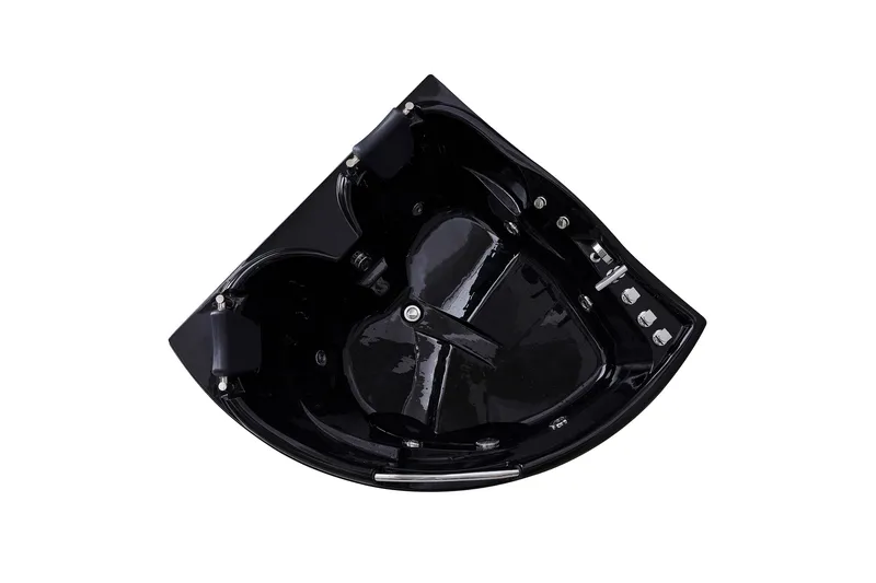 Bubbelbadkar Hörn 150x150cm Svart - Hus & renovering - Kök & bad - Badrum - Badkar - Bubbelbadkar & massagebadkar