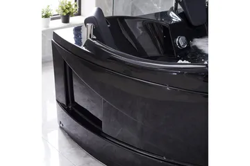 Bubbelbadkar Hörn 150x150cm Svart - Hus & renovering - Kök & bad - Badrum - Badkar - Bubbelbadkar & massagebadkar